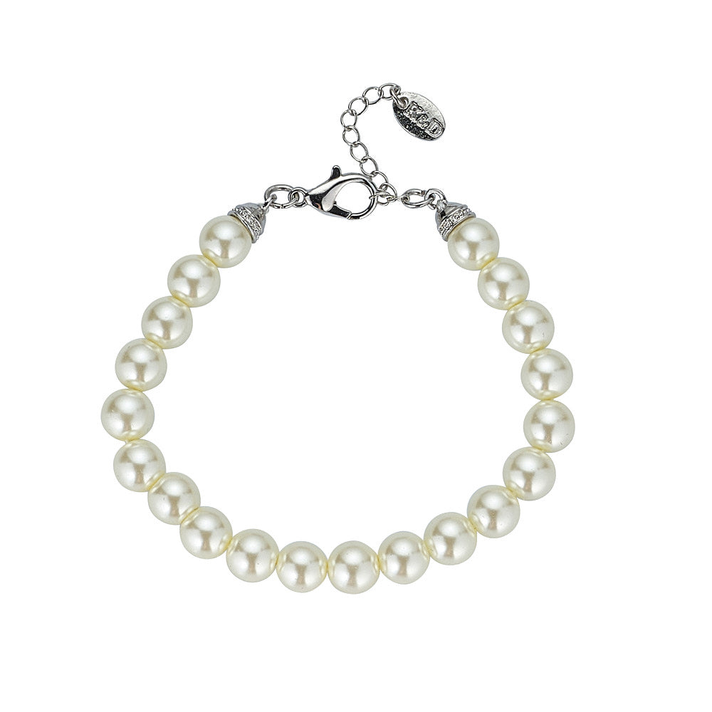 Faux Pearl Single Strand Bracelet - Knight and Day Jewellery